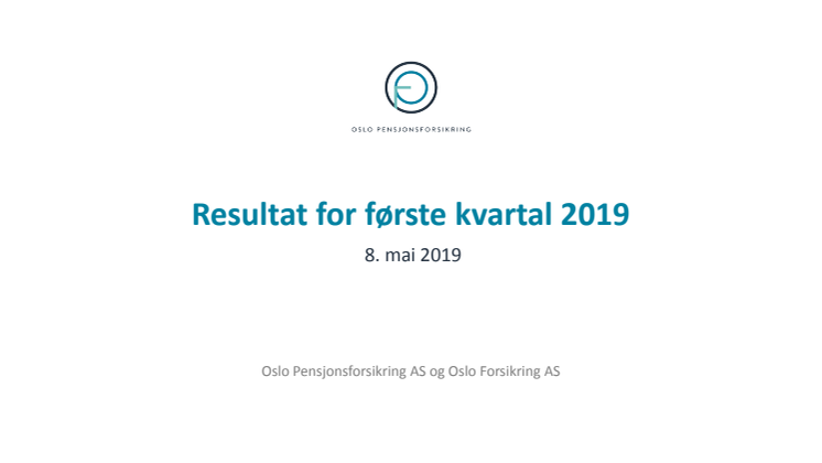 OPF resultatpresentasjon Q1 2019