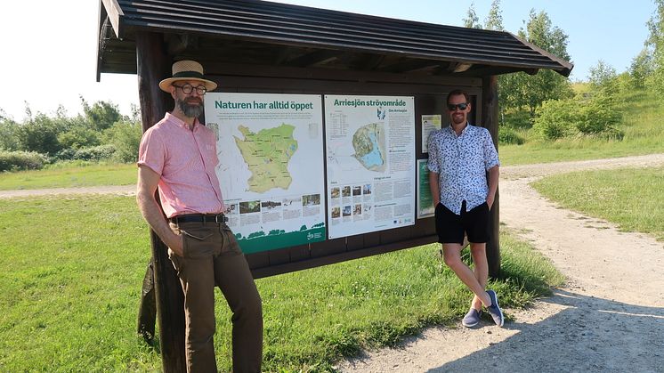 Kami Petersen (MP) och Thomas Rödin Hulth (MP)