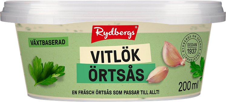 150073 620152 RYD Veganska Såser Vitlök och Örter 200ml FRONT R2