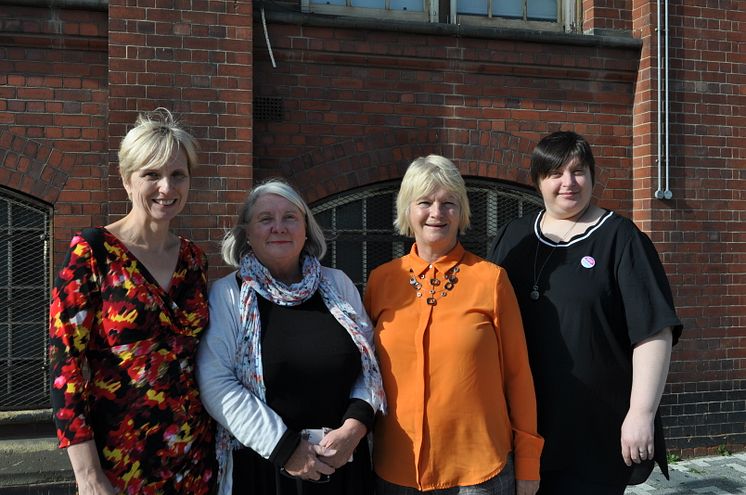 L-R: Dr Juliana Thompson, Sue Tiplady, Professor Glenda Cook and Jemma James 