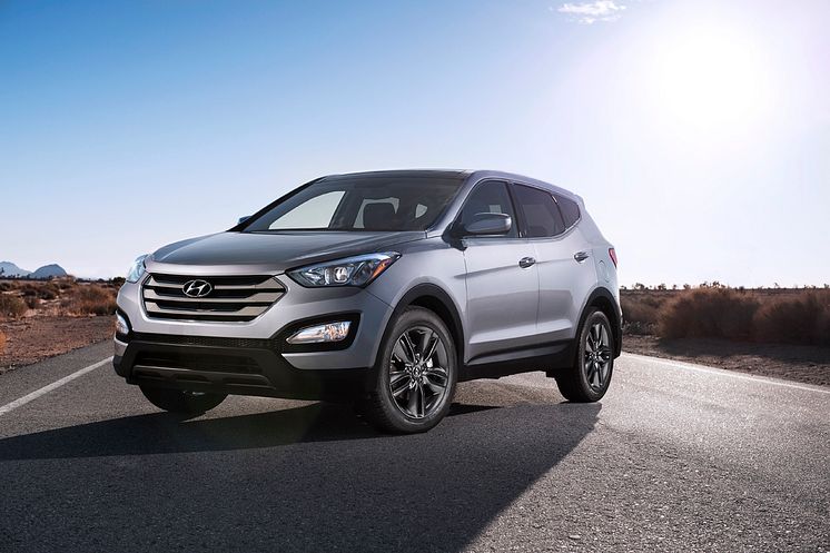 Ny Hyundai Santa Fe: Skrått forfra venstre. 