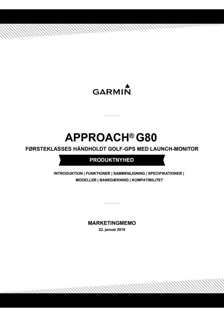 G80 produkt memo