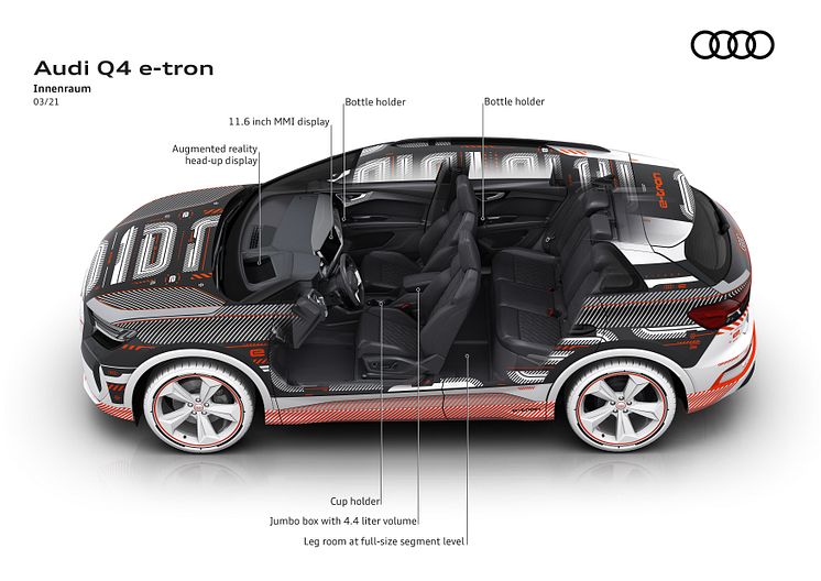 Audi Q4 e-tron pladsforhold