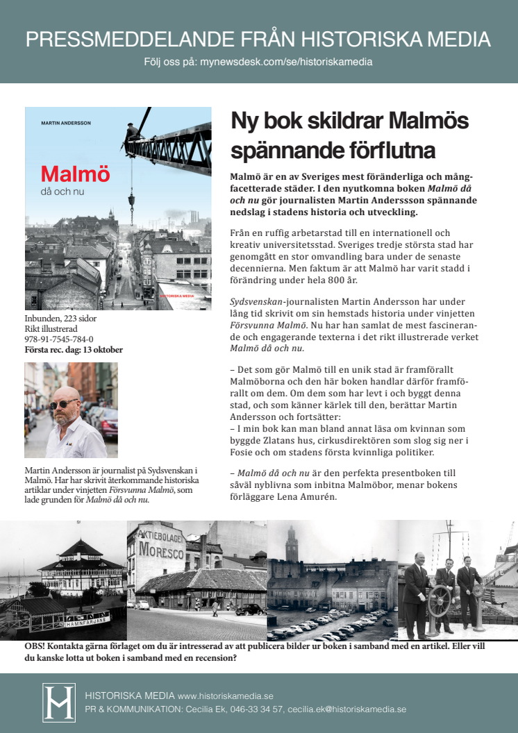 Ny bok skildrar Malmös spännande förflutna