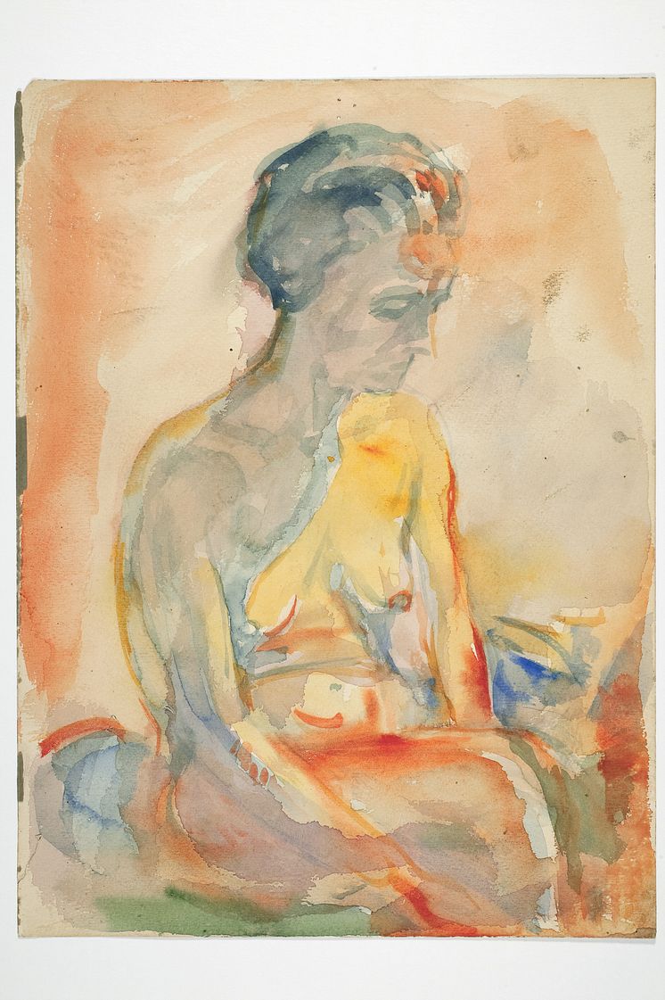 Edvard Munch: Sittende kvinnelig akt / Seated Female Nude (1923–1933)