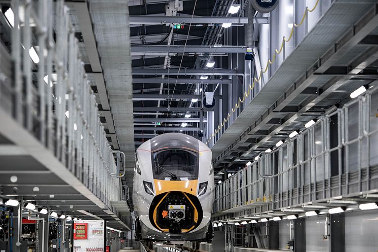 Train being built at Newton Aycliffe