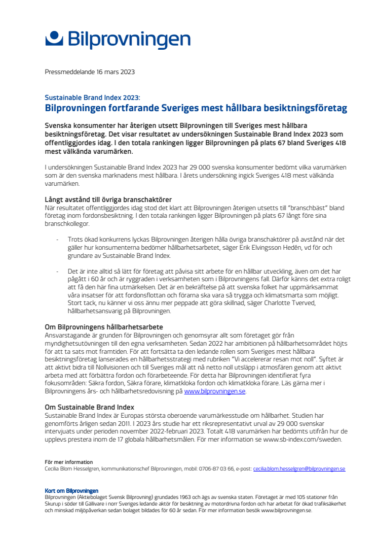 Pressinfo_Bilprovningen_Sveriges_mest_hallbara_besiktningsforetag_2023.pdf