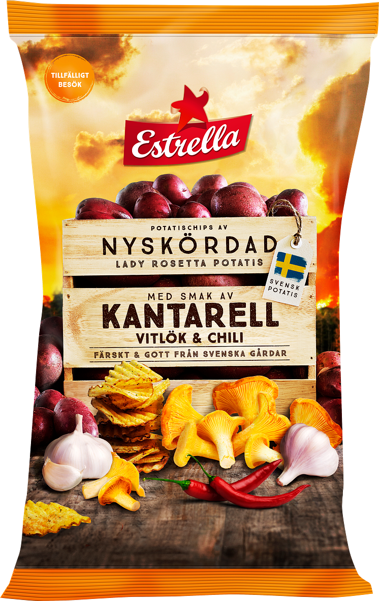 Estrella höstsmak 2020: Kantarell, Vitlök & Chili