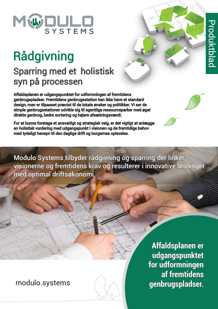 Rådgivning - sparring med et holistisk syn på processen
