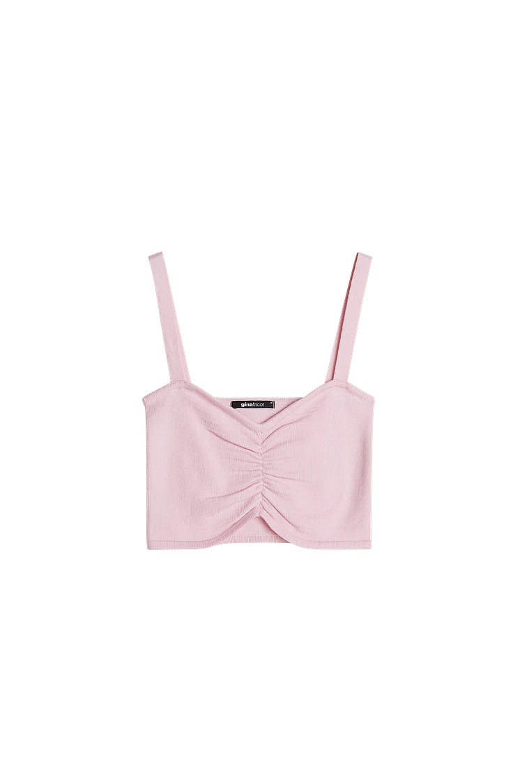Mila knitted singlet, Pink lady