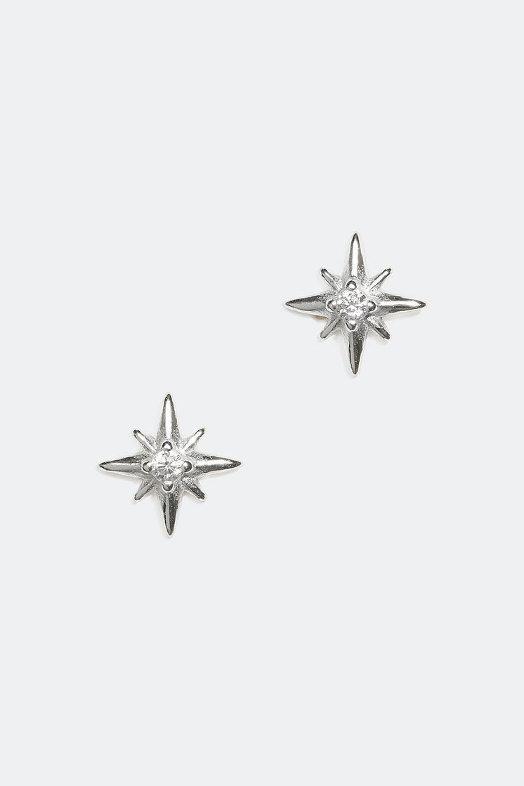 Studs med stjärna i äkta silver och Cubic Zirconia - 99,90 kr