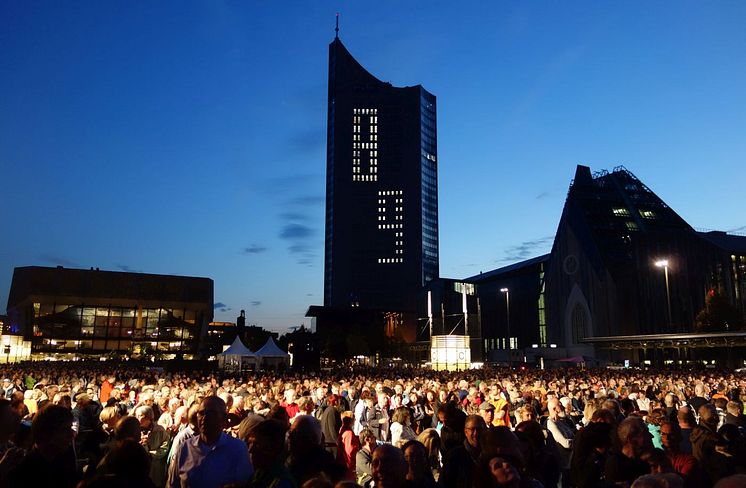 Lichtfest am Augustusplatz Leipzig