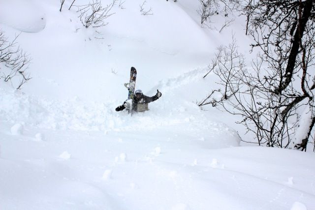 Pudersnöåkning i Ramundberget