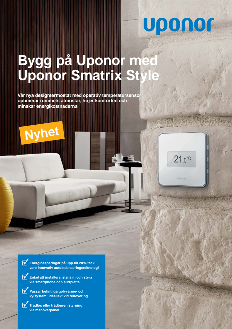 Bygg på Uponor med Uponor Smatrix Style