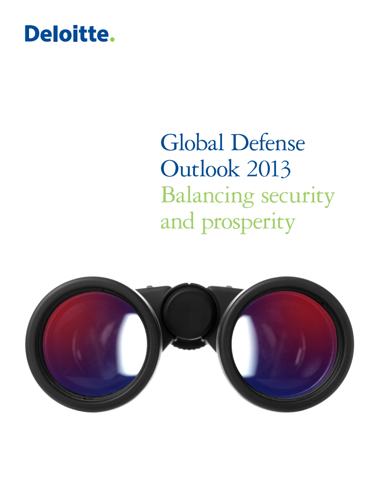 Deloitte Global Defense Outlook 2013