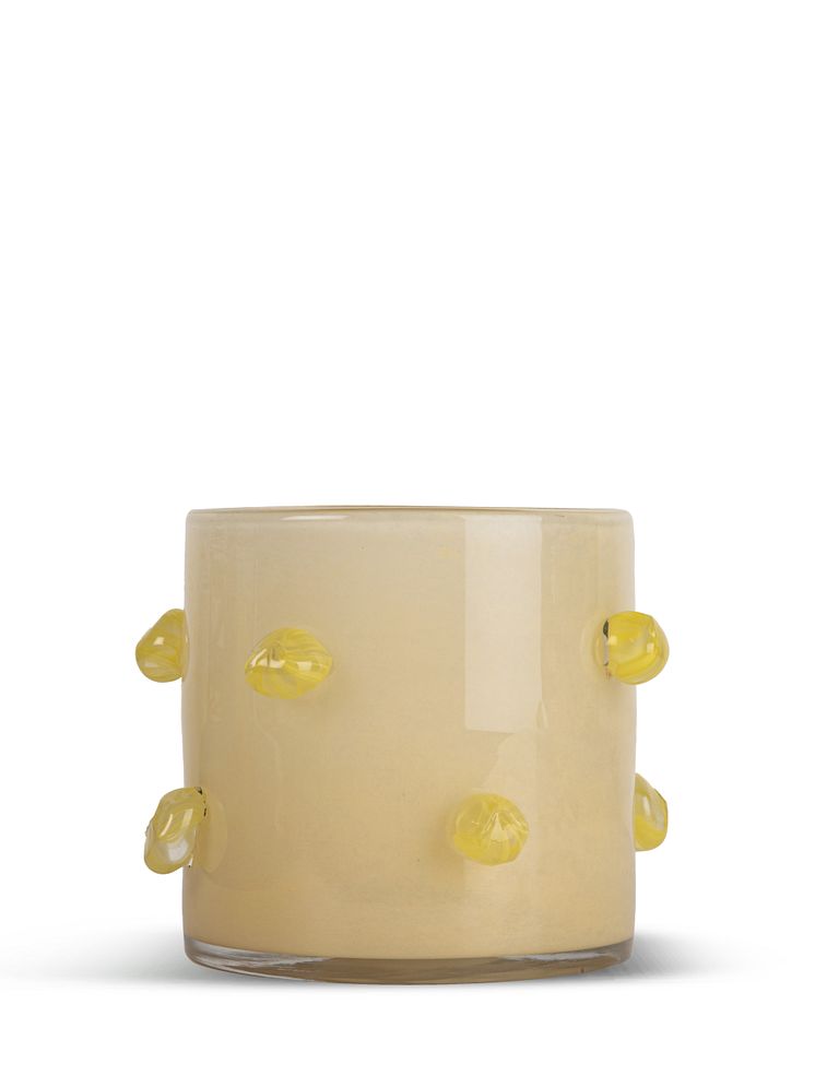 BYON SS25 - Candle holder Arlo M beige/yellow