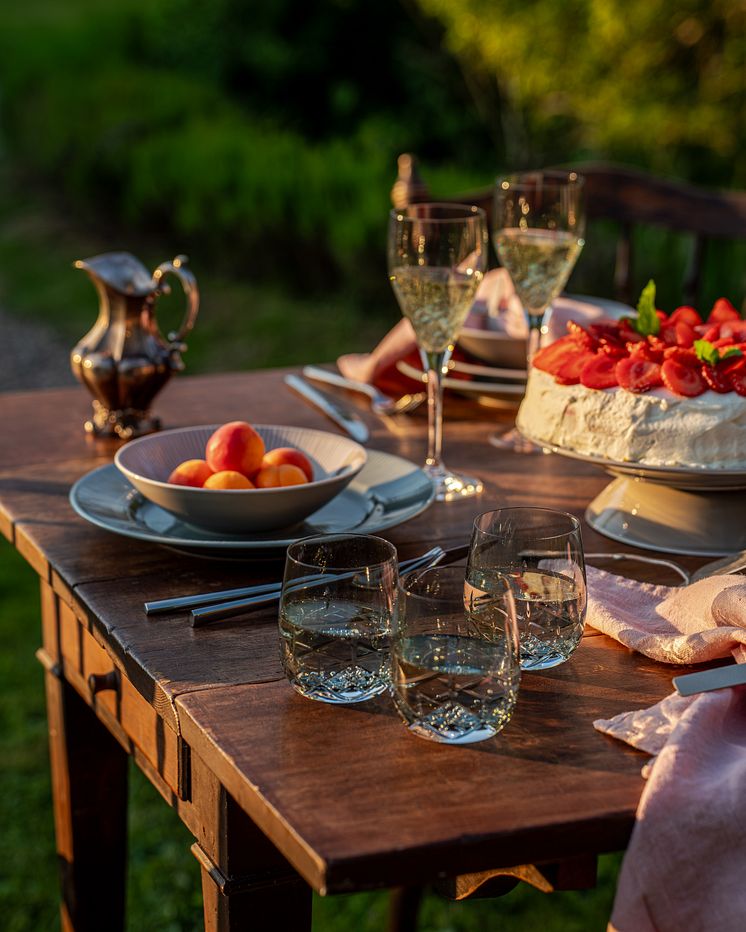 Fyrklövern Nordic Dawn Bark och Dagg, Crown glas gröna - sommarinspiration