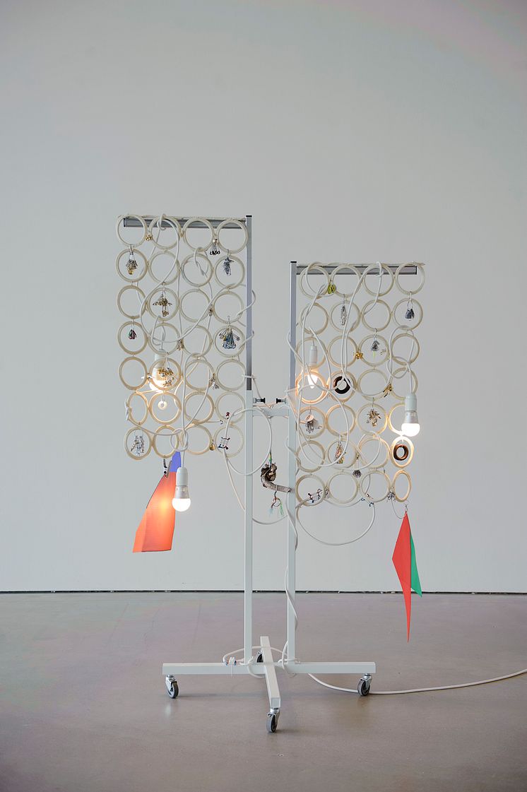 The Spiral and the Square, Haegue Yang, Circular Flats - Shaker Robe, 2010