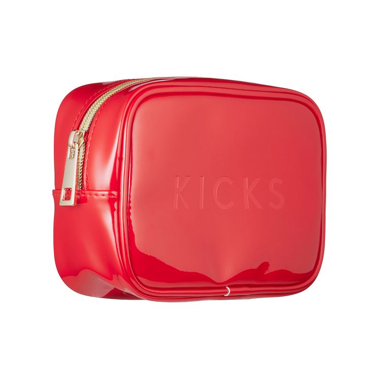 Kicks Beauty Medium Beauty Bag Red