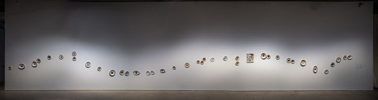 Valeria Montti Colque, installationsvy Cosmonación – Modersberget, Bonniers Konsthall, 2025