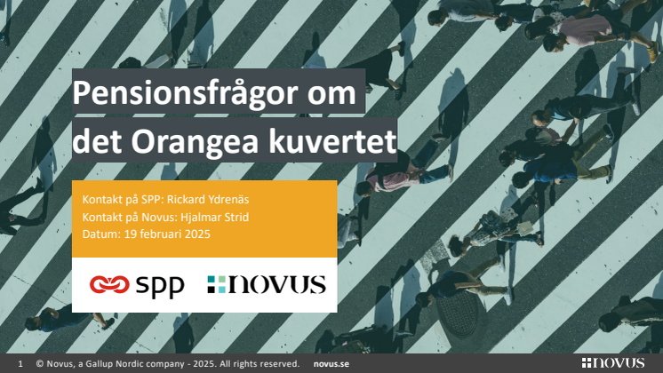 Pensionsfrågor om det Orange kuvertet februari 2025