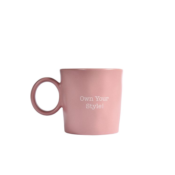 Fyrklövern Mickey & Friends Mimmi mugg 32 cl "Own your style" citat