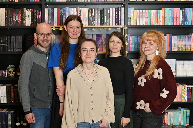 Michelle Hübler (Mitte) mit ihrem Team.