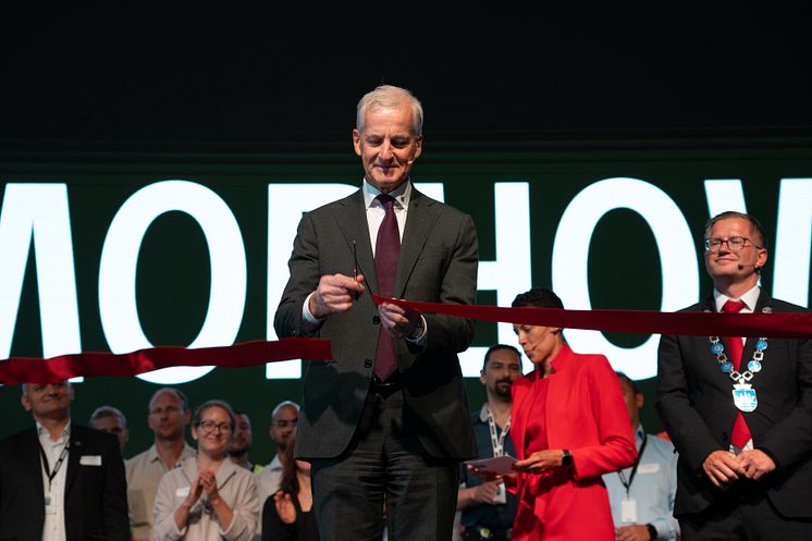 Morrow Cell factory Opening ceremony with prime minister Jonas Gahr Store