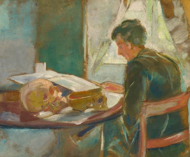 Andreas Munch studerer anatomi / Andreas Munch Studying Anatomy
