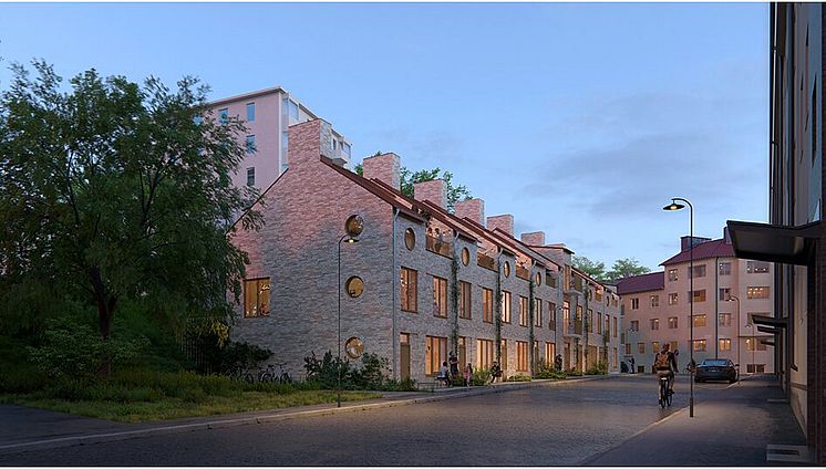Aspudden Radhus Hödingagatan kvällsbild.jpg