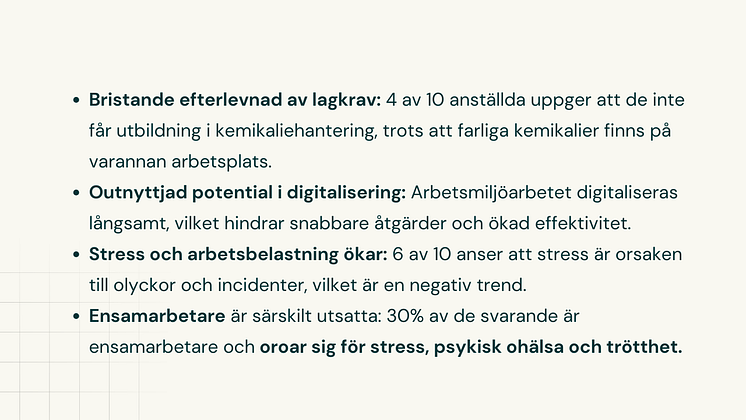 EcoOnline Undersökning Översikt