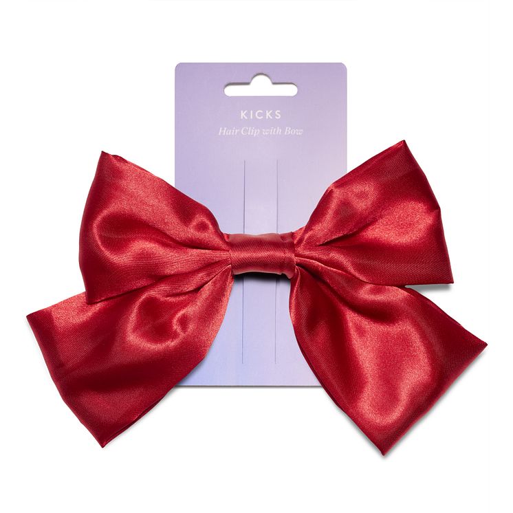 Kicks Satin Bow Red