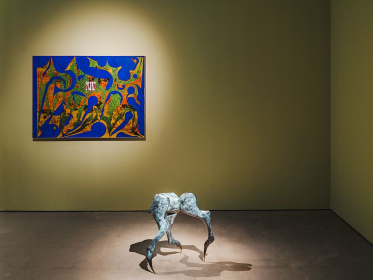 Installationsvy från utställningen Playa! på Bonniers Konsthall