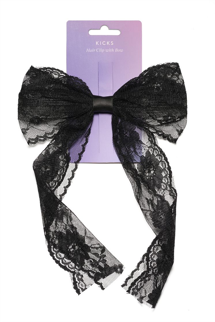Kicks Beauty Lace Bow Black