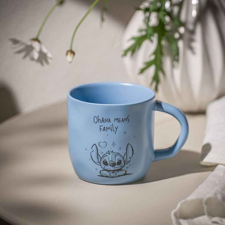 Stitch mugg Ohana 30 cl, Blå