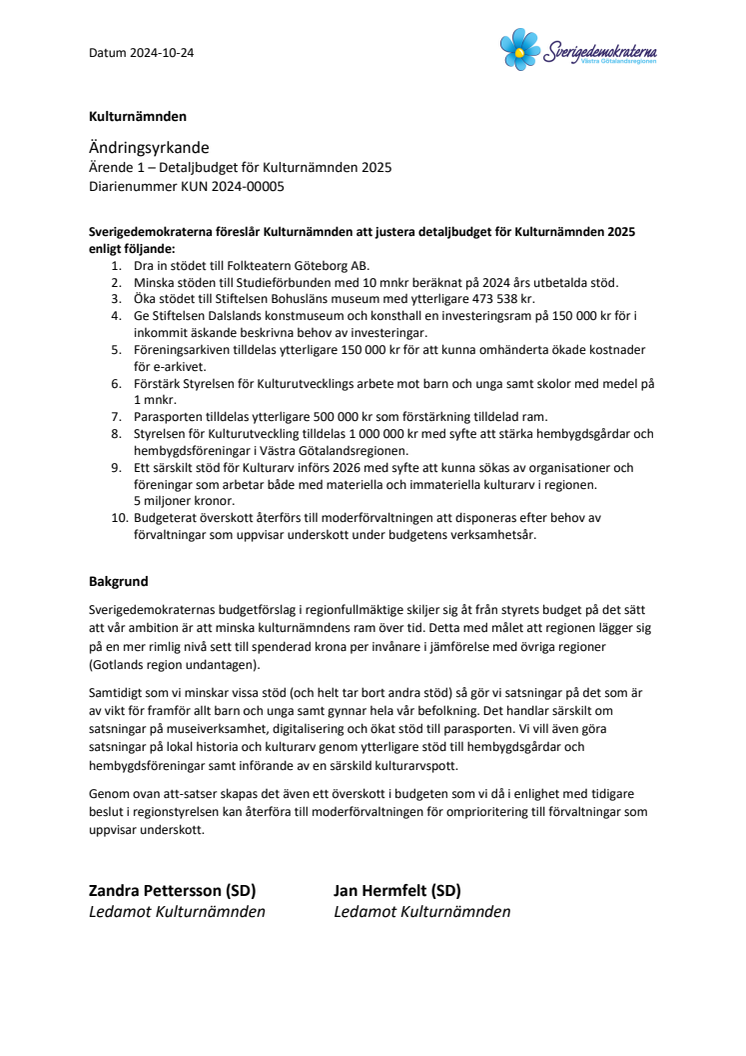 Ändringsyrkande (SD) Ärende 1 detaljbudget.pdf