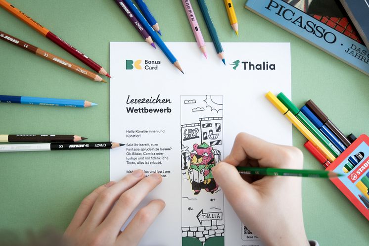 Kreatives Gestalten mit Buntstiften