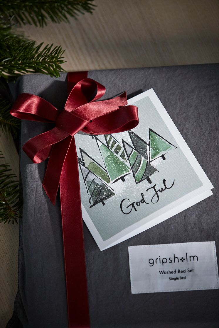 GRIPSHOLM gratulationskort "God Jul" Art.no 933403