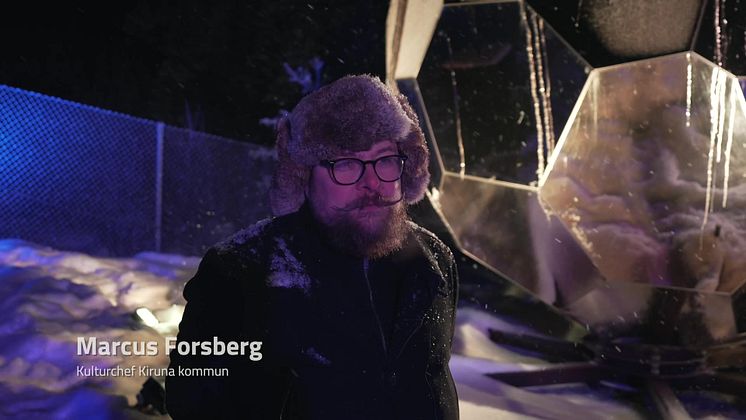 Invigning av Solar Eggs slutdestination i Kiruna. Fotograf Wesley Overklift