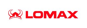 Lomax logo hvidt