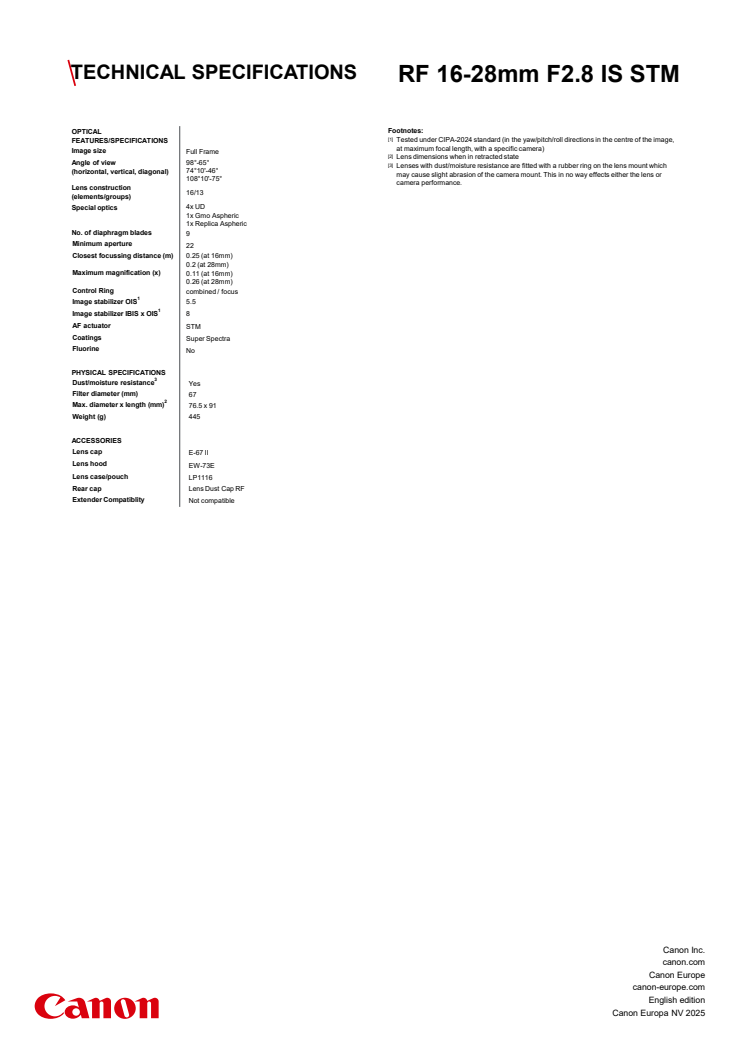 Teknisk specifikation Canon RF 16-28mm F2.8 IS STM.pdf