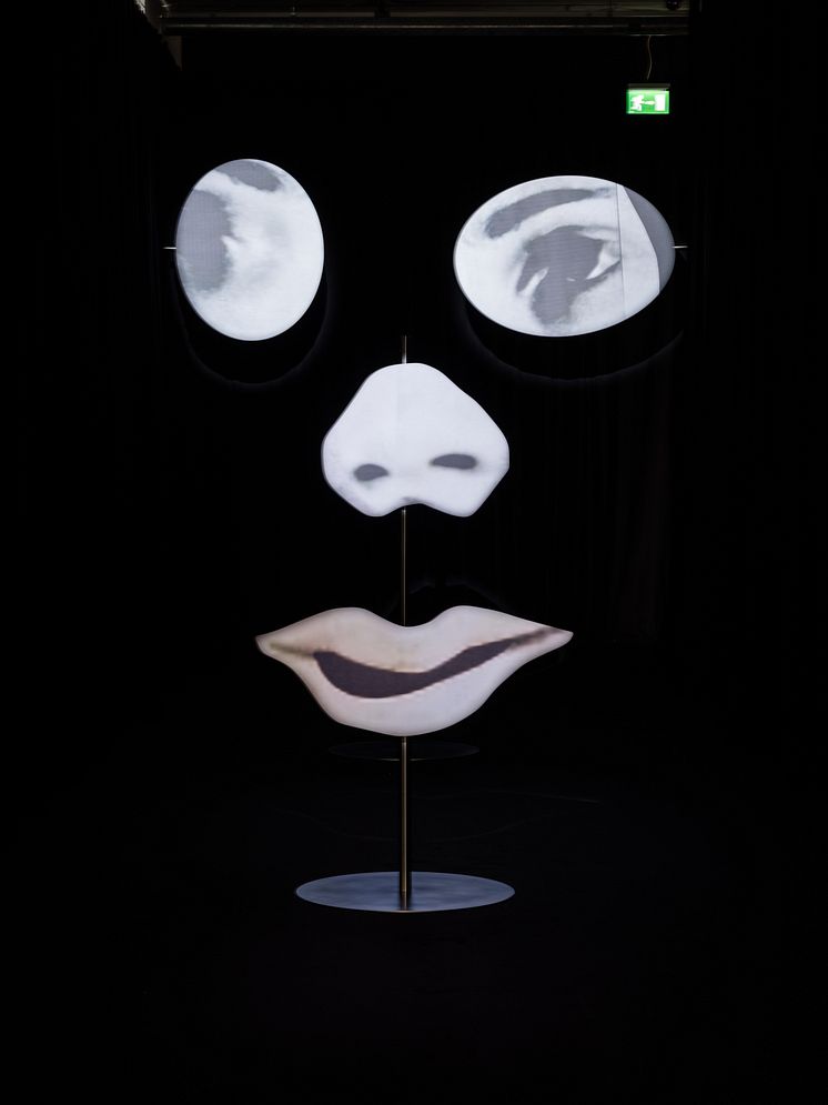 Frida Orupabo, Of Course Everything Is Real, 2024. Metal. Photo: Photo: Bonniers Konsthall (Jean-Baptiste Béranger).