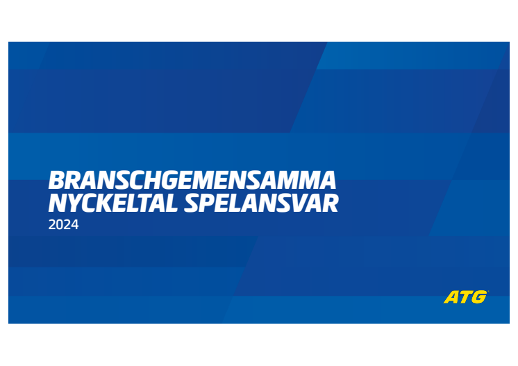 ATG branschgemensamma nyckeltal juli-december 2024