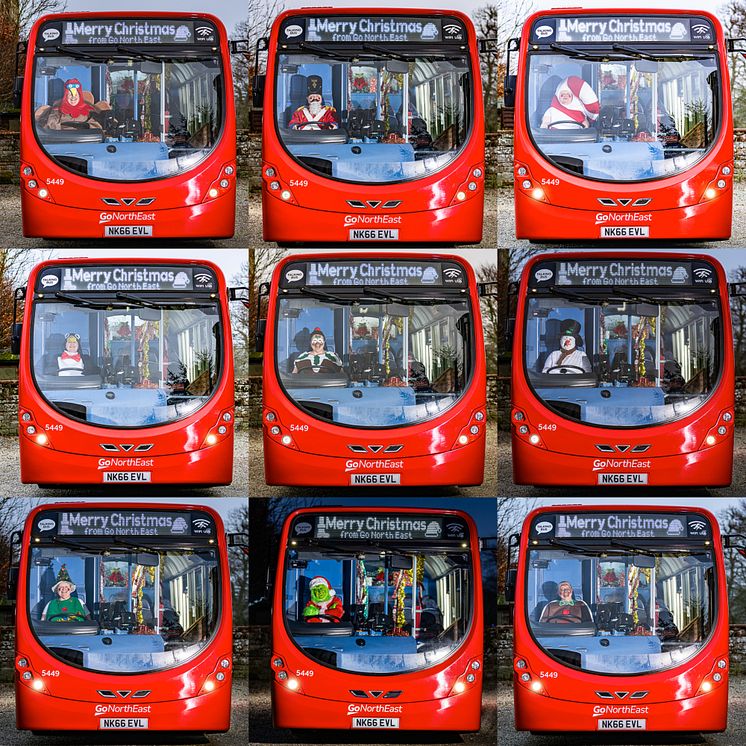 Julie Richardson - Go North East Most Festive Bus Driver -Collage 2