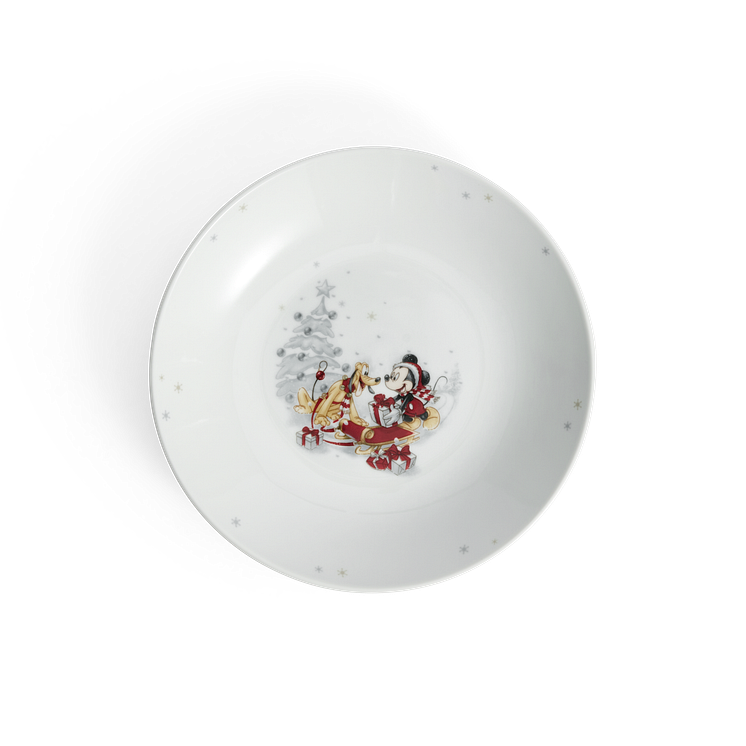 Fyrklövern Disney Vinter - djup tallrik 22 cm