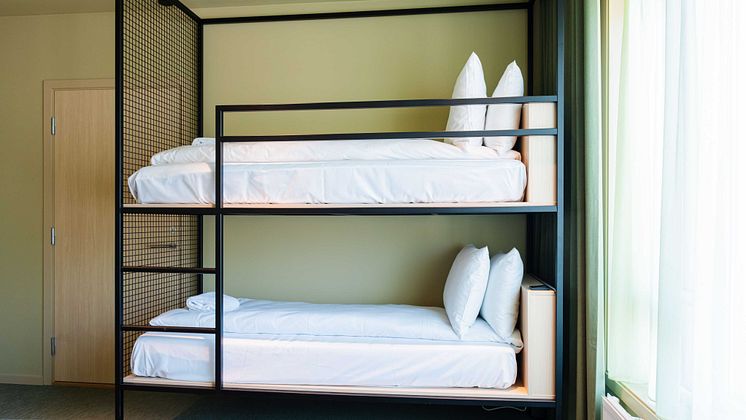 Bunkd beds in family room at Citybox Kristiansand
