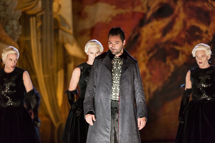 Press photo: Christophe Dumaux (Farnace). Mitridate, Drottningholms Slottsteater 2014