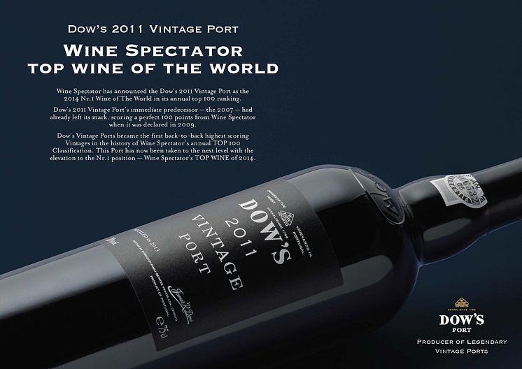 Wine Spectator #1 Top Wine 2014 - Dow's Vintage Port 2011