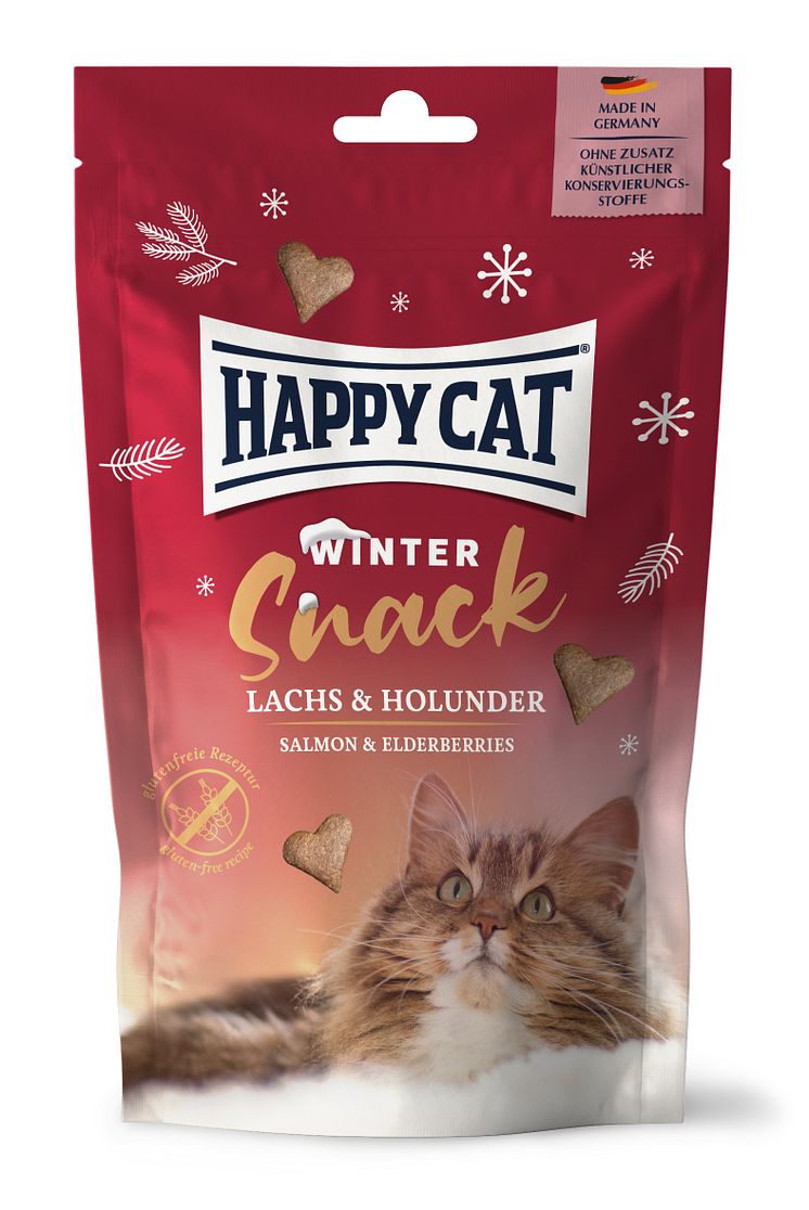 Happy Cat Winter Snack Lachs Holunder