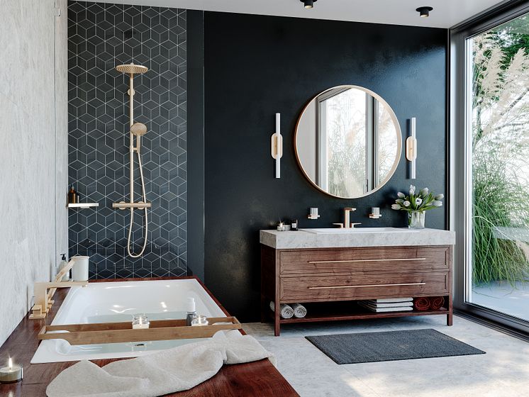 hansgrohe AddStoris tilbehør i børstet bronzeoverflade